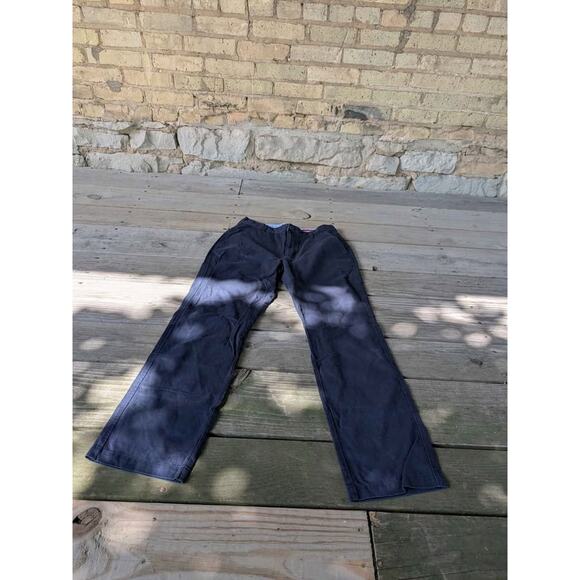 Men's Pants 32W × 32L Modern-Fit Navy Blue Cotton Tech - Picture 1 of 6